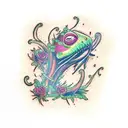 Venus flytrap tattoo design idea