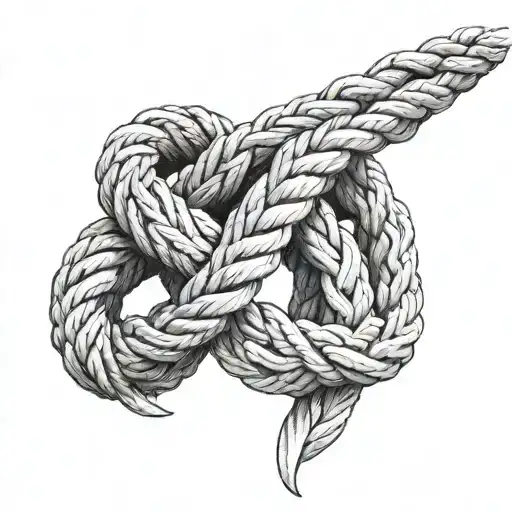 dope rope tattoo design idea