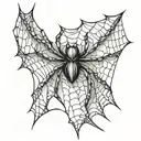 only Half spider web  no spider with the name darren incorporated within tattoo design idea