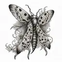 gothic locust tattoo design idea