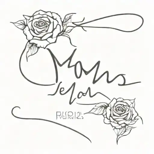 moms death date with broken heart tattoo design idea