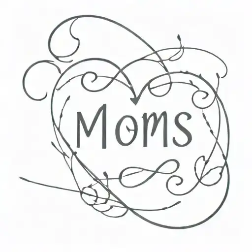 moms death date of August 1st 2014 with broken heart tattoo design idea