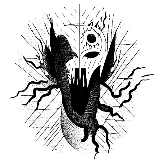 “He who fights with monsters might take care lest he thereby become a monster. And if you gaze for long into an abyss, t tattoo design idea