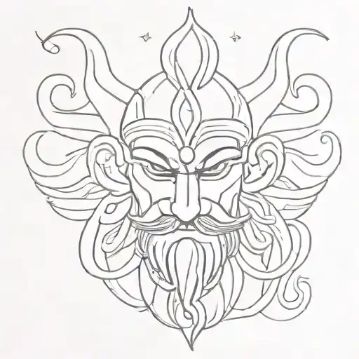RAVANA tattoo design idea