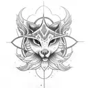 ankle tattoo that represents peace, humbleness and strength and socializing tattoo design idea