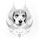 beagle pawprint ideas tattoo design idea