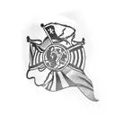 Un tatuaje en el que se muestre una union la culura de Bolivia con la cultura de Colombia mediante sus culturas (baile,  tattoo design idea