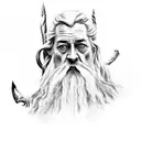 gandalf tattoo design idea