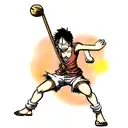 Luffy One piece tattoo design idea