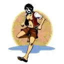 Luffy One piece tattoo design idea