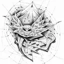 tendie tribe tattoo design idea