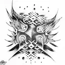 tendie tribe tattoo design idea