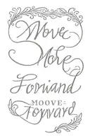 script saying "move forward" with a national's curly w  tattoo design idea
