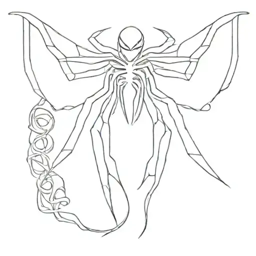 Spider-Man breast cancer ribbon tattoo design idea