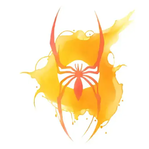 breast cancer ribbon Spiderman  tattoo design idea