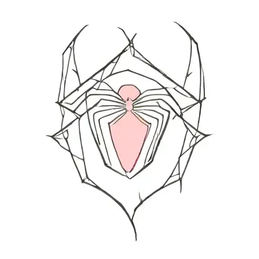 Spider-Man breast cancer awareness ribbon tattoo design idea