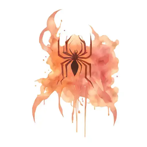 Spider-Man x Breast cancer ribbon tattoo design idea