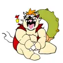 bowser relaxing tattoo design idea