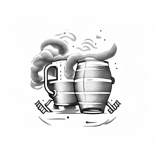 Brewery, Beer, Signs, Hops, Malt, Yeast tattoo design idea