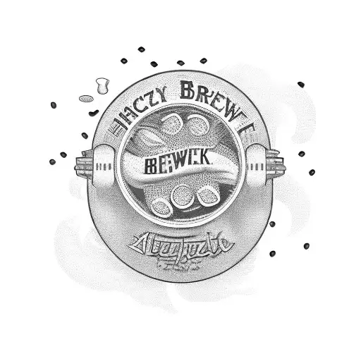 Brewery, Beer, Signs, Hops, Malt, Yeast, Artwork tattoo design idea