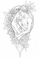 sexuality and tenderness inside tattoo design idea