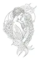 sexuality and tenderness inside tattoo design idea