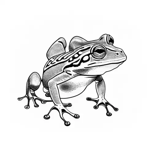 frog samurai tattoo design idea