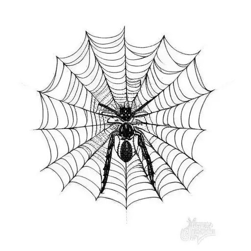Spider Web tattoo design idea