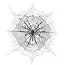 Spider Web tattoo design idea
