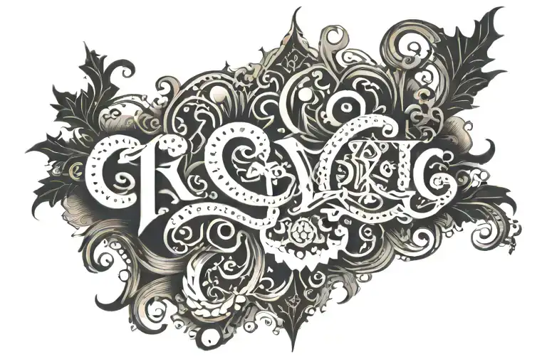 wording Proverbs 16:9 tattoo design idea