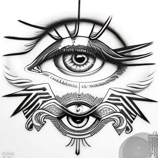 Eye of Ra tattoo design idea