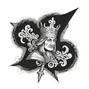 Incorporate the Crusader cross symbol with a portrait of King Baldwin IV tattoo design idea