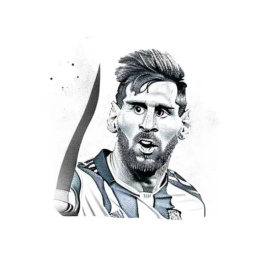 Leo Messi tattoo design idea
