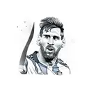 Leo Messi tattoo design idea