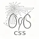 Firework with the letters 'CS' tattoo design idea