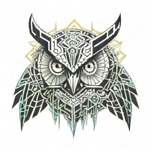 tribal owls, marvel comics, star wars, world of warcraft  tattoo design idea