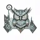 tribal owls, marvel comics, star wars, world of warcraft  tattoo design idea