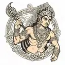 lord murugan tattoo design idea
