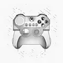 Xbox controller with blurry background  tattoo design idea