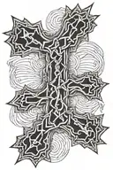 a cross made out of 3 nails   tattoo design idea