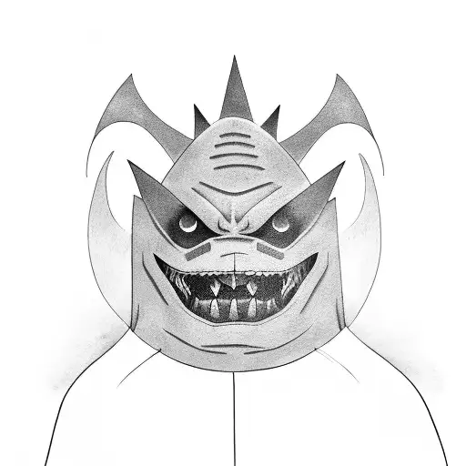 gengar  tattoo design idea