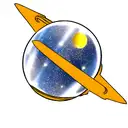 space tattoo design idea