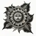 kurdistan Sun tattoo design idea