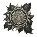 kurdistan Sun tattoo design idea