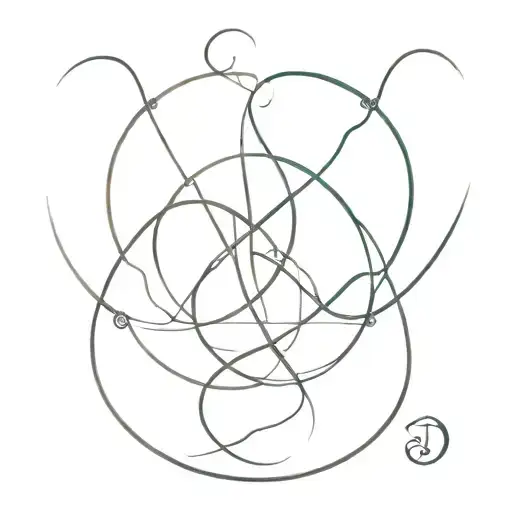 Taurus Pisces sign intertwined tattoo design idea