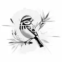 Sparrow tattoo design idea