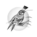 Sparrow tattoo design idea