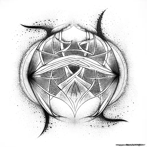 Orbital Fade tattoo design idea