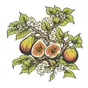 fig tree tattoo design idea