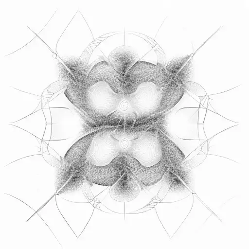 fractal electric static lightning  tattoo design idea